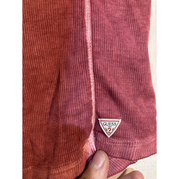 Guess Lily Henley Tank Top Pink Y2K ASO Elena Gilbert The Vampire Diaries Small - Picture 4 of 8